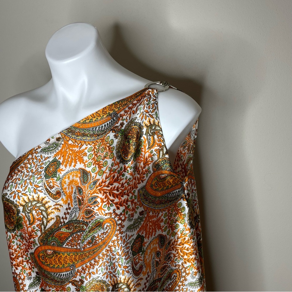 Kariza Elegant Paisley Single Ring Bohemian Dress with a long Matching Tie Belt - Picture 4 of 11